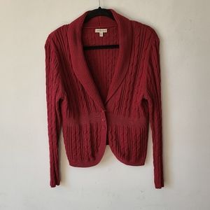 Croft & Barrow Cable Knit Cardigan